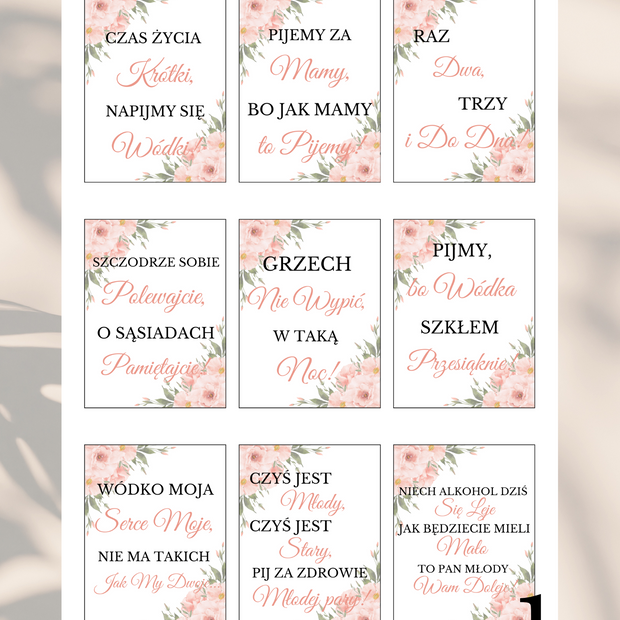 99 Zawieszek na Alkohol w Formacie PDF - Różne Kolory