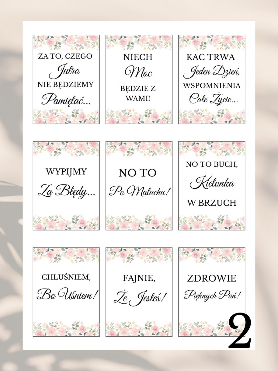 99 Zawieszek na Alkohol w Formacie PDF - Różne Kolory