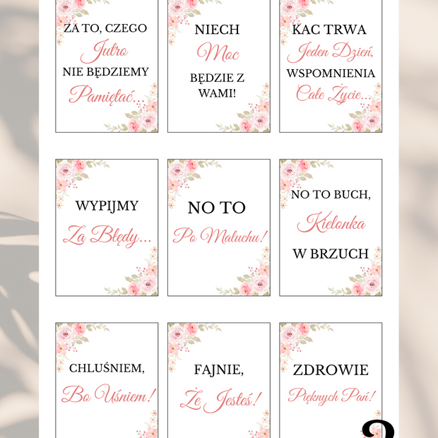 99 Zawieszek na Alkohol w Formacie PDF - Różne Kolory