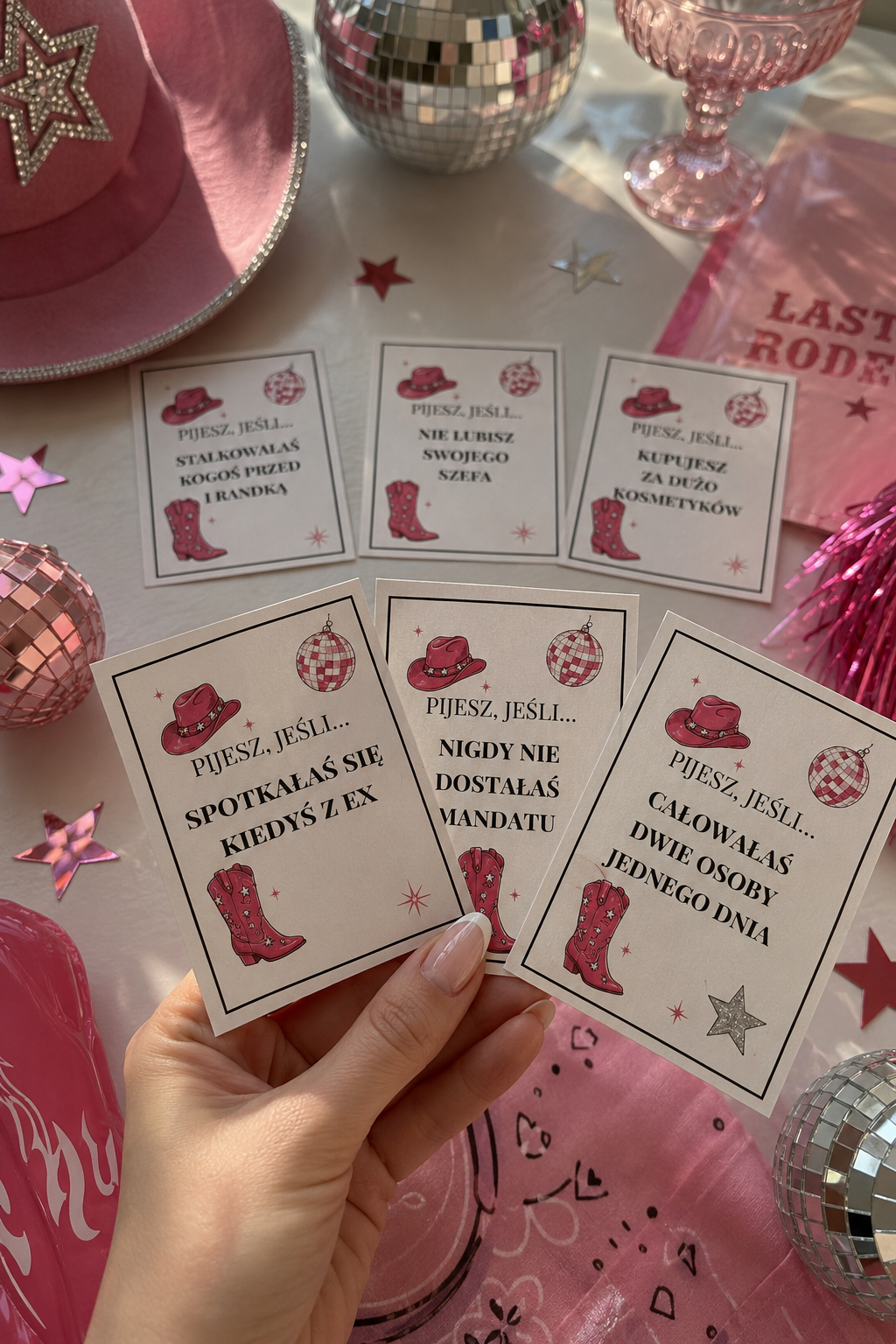 Gra na Wieczór Panieński: Pijesz, jeśli... - 45 kart! Format cyfrowy PDF