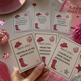 Gra na Wieczór Panieński: Pijesz, jeśli... - 45 kart! Format cyfrowy PDF