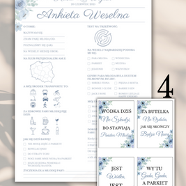 Pakiet: 99 Zawieszek na Alkohol + Ankieta Weselna dla Gości