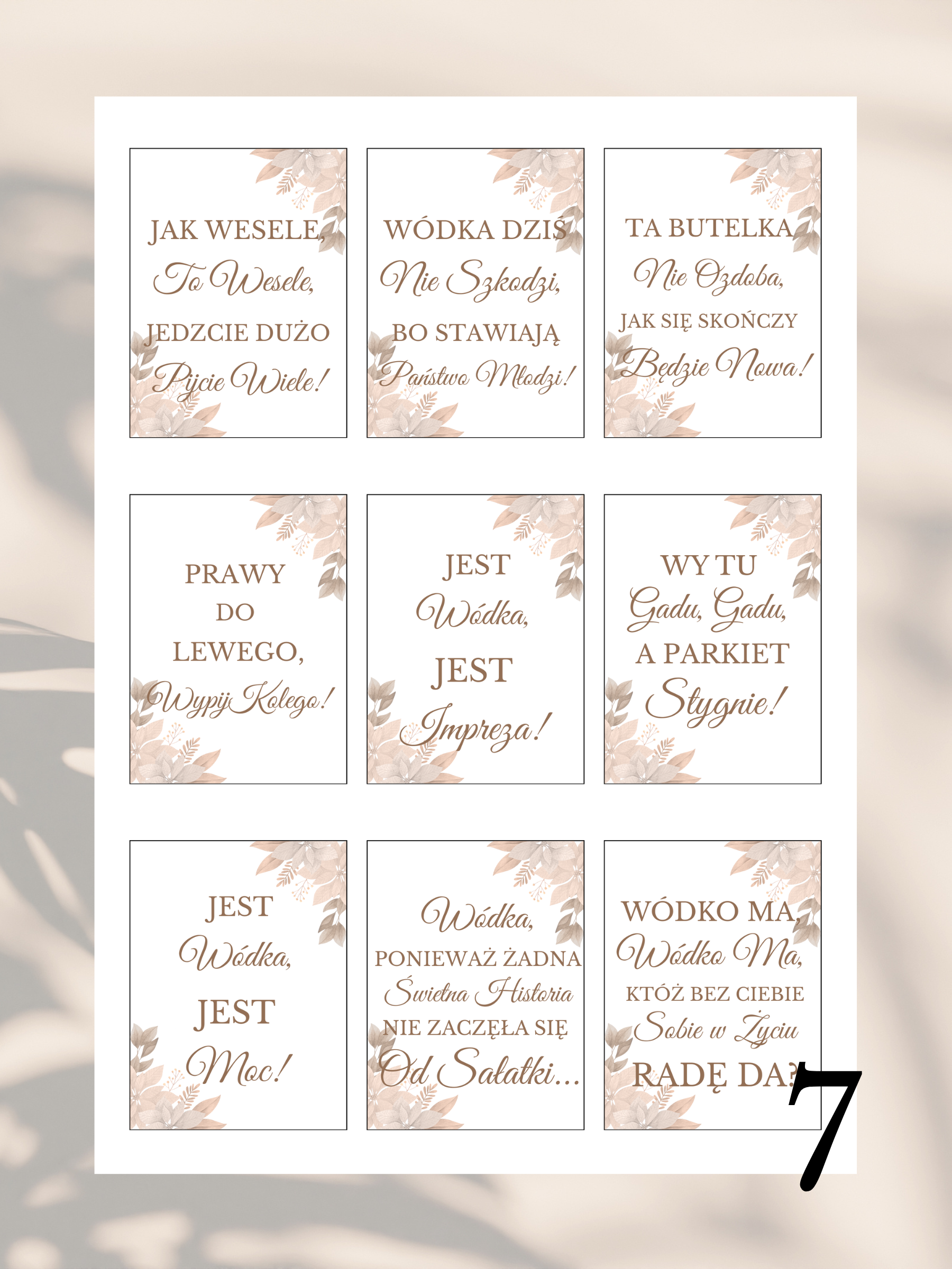 99 Zawieszek na Alkohol w Formacie PDF - Różne Kolory