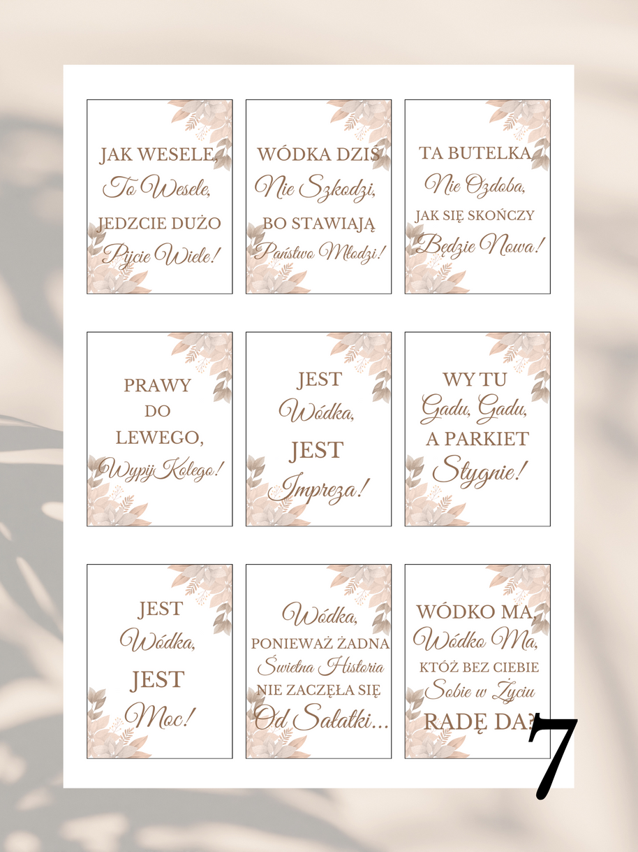 99 Zawieszek na Alkohol w Formacie PDF - Różne Kolory