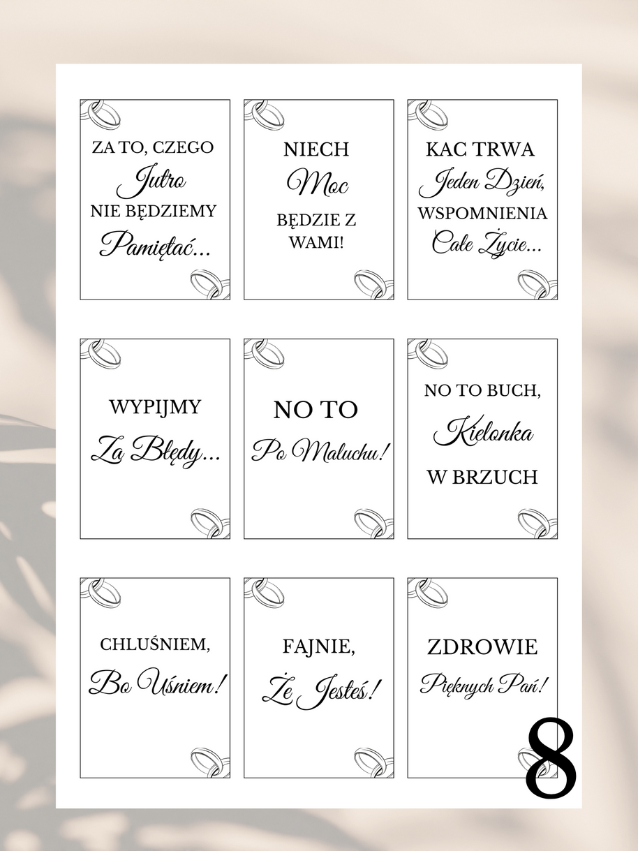 99 Zawieszek na Alkohol w Formacie PDF - Różne Kolory