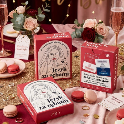 JĘZYK ZA ZĘBAMI – Imprezowa Gra Karciana na Panieński i nie tylko! - Weselny Vibe