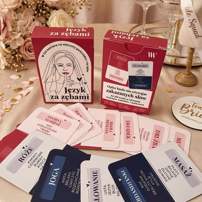 JĘZYK ZA ZĘBAMI – Imprezowa Gra Karciana na Panieński i nie tylko! - Weselny Vibe