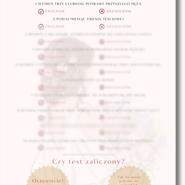 Test na Perfekcyjną Żonę w wersji PDF