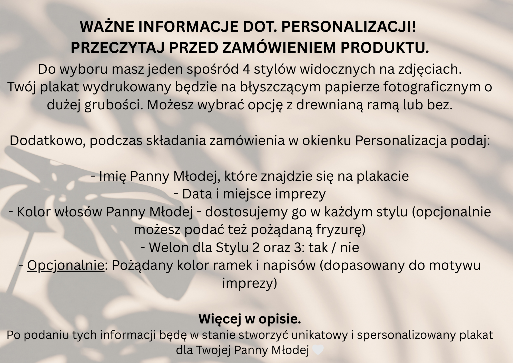 Plakat na Wieczór Panieński dla Panny Młodej – personalizowany | Kiss the Miss Goodbye