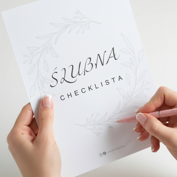 Ślubna Checklista w wersji PDF do druku